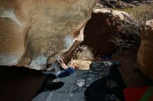 Bouldering in Hueco Tanks on 02/16/2020 with Blue Lizard Climbing and Yoga

Filename: SRM_20200216_1355110.jpg
Aperture: f/8.0
Shutter Speed: 1/250
Body: Canon EOS-1D Mark II
Lens: Canon EF 16-35mm f/2.8 L