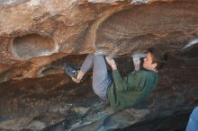 Bouldering in Hueco Tanks on 02/16/2020 with Blue Lizard Climbing and Yoga

Filename: SRM_20200216_1651440.jpg
Aperture: f/4.5
Shutter Speed: 1/320
Body: Canon EOS-1D Mark II
Lens: Canon EF 50mm f/1.8 II