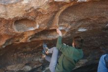 Bouldering in Hueco Tanks on 02/16/2020 with Blue Lizard Climbing and Yoga

Filename: SRM_20200216_1651490.jpg
Aperture: f/4.5
Shutter Speed: 1/320
Body: Canon EOS-1D Mark II
Lens: Canon EF 50mm f/1.8 II