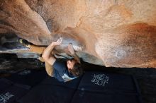 Bouldering in Hueco Tanks on 02/16/2020 with Blue Lizard Climbing and Yoga

Filename: SRM_20200216_1708450.jpg
Aperture: f/4.0
Shutter Speed: 1/250
Body: Canon EOS-1D Mark II
Lens: Canon EF 16-35mm f/2.8 L