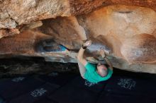 Bouldering in Hueco Tanks on 02/16/2020 with Blue Lizard Climbing and Yoga

Filename: SRM_20200216_1724060.jpg
Aperture: f/4.5
Shutter Speed: 1/250
Body: Canon EOS-1D Mark II
Lens: Canon EF 16-35mm f/2.8 L