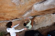 Bouldering in Hueco Tanks on 02/17/2020 with Blue Lizard Climbing and Yoga

Filename: SRM_20200217_1354110.jpg
Aperture: f/5.0
Shutter Speed: 1/250
Body: Canon EOS-1D Mark II
Lens: Canon EF 16-35mm f/2.8 L