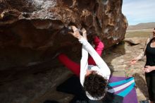 Bouldering in Hueco Tanks on 02/17/2020 with Blue Lizard Climbing and Yoga

Filename: SRM_20200217_1429240.jpg
Aperture: f/6.3
Shutter Speed: 1/400
Body: Canon EOS-1D Mark II
Lens: Canon EF 16-35mm f/2.8 L