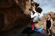 Bouldering in Hueco Tanks on 02/17/2020 with Blue Lizard Climbing and Yoga

Filename: SRM_20200217_1429420.jpg
Aperture: f/7.1
Shutter Speed: 1/400
Body: Canon EOS-1D Mark II
Lens: Canon EF 16-35mm f/2.8 L