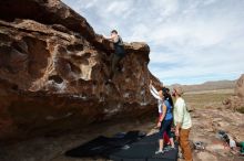 Bouldering in Hueco Tanks on 02/17/2020 with Blue Lizard Climbing and Yoga

Filename: SRM_20200217_1447240.jpg
Aperture: f/6.3
Shutter Speed: 1/800
Body: Canon EOS-1D Mark II
Lens: Canon EF 16-35mm f/2.8 L