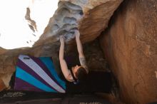 Bouldering in Hueco Tanks on 02/17/2020 with Blue Lizard Climbing and Yoga

Filename: SRM_20200217_1633540.jpg
Aperture: f/4.0
Shutter Speed: 1/320
Body: Canon EOS-1D Mark II
Lens: Canon EF 16-35mm f/2.8 L