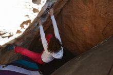 Bouldering in Hueco Tanks on 02/17/2020 with Blue Lizard Climbing and Yoga

Filename: SRM_20200217_1635510.jpg
Aperture: f/4.5
Shutter Speed: 1/320
Body: Canon EOS-1D Mark II
Lens: Canon EF 16-35mm f/2.8 L