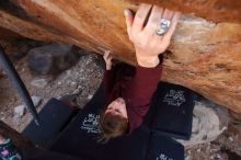 Bouldering in Hueco Tanks on 02/25/2020 with Blue Lizard Climbing and Yoga

Filename: SRM_20200225_1420271.jpg
Aperture: f/4.0
Shutter Speed: 1/250
Body: Canon EOS-1D Mark II
Lens: Canon EF 16-35mm f/2.8 L