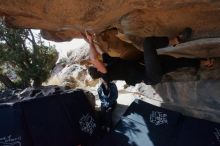 Bouldering in Hueco Tanks on 02/25/2020 with Blue Lizard Climbing and Yoga

Filename: SRM_20200225_1543110.jpg
Aperture: f/9.0
Shutter Speed: 1/320
Body: Canon EOS-1D Mark II
Lens: Canon EF 16-35mm f/2.8 L