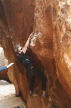 Bouldering in Hueco Tanks on 02/29/2020 with Blue Lizard Climbing and Yoga

Filename: SRM_20200229_1429570.jpg
Aperture: f/3.5
Shutter Speed: 1/250
Body: Canon EOS-1D Mark II
Lens: Canon EF 50mm f/1.8 II