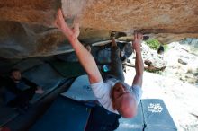 Bouldering in Hueco Tanks on 03/07/2020 with Blue Lizard Climbing and Yoga

Filename: SRM_20200307_1151381.jpg
Aperture: f/5.6
Shutter Speed: 1/500
Body: Canon EOS-1D Mark II
Lens: Canon EF 16-35mm f/2.8 L