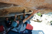 Bouldering in Hueco Tanks on 03/07/2020 with Blue Lizard Climbing and Yoga

Filename: SRM_20200307_1158360.jpg
Aperture: f/5.6
Shutter Speed: 1/400
Body: Canon EOS-1D Mark II
Lens: Canon EF 16-35mm f/2.8 L