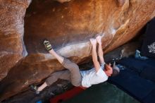 Bouldering in Hueco Tanks on 03/07/2020 with Blue Lizard Climbing and Yoga

Filename: SRM_20200307_1422170.jpg
Aperture: f/5.0
Shutter Speed: 1/500
Body: Canon EOS-1D Mark II
Lens: Canon EF 16-35mm f/2.8 L