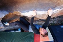 Bouldering in Hueco Tanks on 03/07/2020 with Blue Lizard Climbing and Yoga

Filename: SRM_20200307_1509150.jpg
Aperture: f/3.5
Shutter Speed: 1/320
Body: Canon EOS-1D Mark II
Lens: Canon EF 16-35mm f/2.8 L