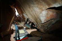 Bouldering in Hueco Tanks on 03/06/2020 with Blue Lizard Climbing and Yoga

Filename: SRM_20200306_1241170.jpg
Aperture: f/8.0
Shutter Speed: 1/250
Body: Canon EOS-1D Mark II
Lens: Canon EF 16-35mm f/2.8 L