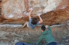 Bouldering in Hueco Tanks on 03/16/2020 with Blue Lizard Climbing and Yoga

Filename: SRM_20200316_0958590.jpg
Aperture: f/4.0
Shutter Speed: 1/320
Body: Canon EOS-1D Mark II
Lens: Canon EF 50mm f/1.8 II