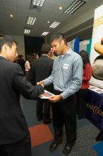 The Asian Business Students Association (ABSA) and the Hispanic Business Student Association (HBSA) hosted the career fair in the San Jacinto Residence Hall, Tuesday, February 6, 2007.

Filename: SRM_20070206_1840169.jpg
Aperture: f/7.1
Shutter Speed: 1/125
Body: Canon EOS-1D Mark II
Lens: Sigma 15-30mm f/3.5-4.5 EX Aspherical DG DF