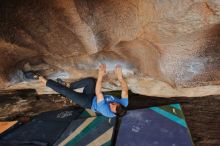 Bouldering in Hueco Tanks on 03/15/2020 with Blue Lizard Climbing and Yoga

Filename: SRM_20200315_1718390.jpg
Aperture: f/5.6
Shutter Speed: 1/250
Body: Canon EOS-1D Mark II
Lens: Canon EF 16-35mm f/2.8 L