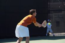 Luis Diaz Barriga and Bernhard Deussner.  The University of Texas (UT) men's tennis team defeated Georgia Tech (GT) Saturday, February 24, 2007..

Filename: SRM_20070224_1327427.jpg
Aperture: f/4.5
Shutter Speed: 1/800
Body: Canon EOS-1D Mark II
Lens: Canon EF 80-200mm f/2.8 L