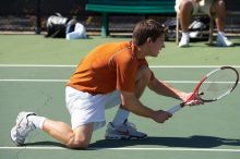 Luis Diaz Barriga and Bernhard Deussner.  The University of Texas (UT) men's tennis team defeated Georgia Tech (GT) Saturday, February 24, 2007..

Filename: SRM_20070224_1340187.jpg
Aperture: f/5.0
Shutter Speed: 1/1600
Body: Canon EOS-1D Mark II
Lens: Canon EF 80-200mm f/2.8 L