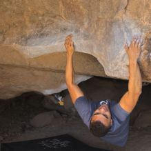 Blue Lizard Climbing and Yoga Hueco Tanks guiding on December 19, 2021, with David, Nick, and Sharif Blue Lizard Climbing and Yoga Hueco Tanks guiding on December 19, 2021, with David, Nick, and Sharif