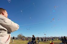 Former UT student Jeff Greenwell attempts to fly a kite at the 79th annual Zilker Park Kite Festival, Sunday, March 4, 2007.
Filename: SRM_20070304_1535164.jpg
Aperture: f/11.0
Shutter Speed: 1/250
Body: Canon EOS-1D Mark II
Lens: Sigma 15-30mm f/3.5-4.5 EX Aspherical DG DF
