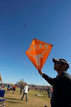 Madhav Tadikonda, class of 1997, and Anjali Patel, class of 1999, fly a UT kite at the 79th annual Zilker Park Kite Festival, Sunday, March 4, 2007.
Filename: SRM_20070304_1536445.jpg
Aperture: f/11.0
Shutter Speed: 1/250
Body: Canon EOS-1D Mark II
Lens: Sigma 15-30mm f/3.5-4.5 EX Aspherical DG DF