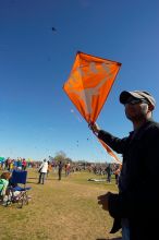 Madhav Tadikonda, class of 1997, and Anjali Patel, class of 1999, fly a UT kite at the 79th annual Zilker Park Kite Festival, Sunday, March 4, 2007.
Filename: SRM_20070304_1536466.jpg
Aperture: f/11.0
Shutter Speed: 1/250
Body: Canon EOS-1D Mark II
Lens: Sigma 15-30mm f/3.5-4.5 EX Aspherical DG DF