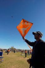 Madhav Tadikonda, class of 1997, and Anjali Patel, class of 1999, fly a UT kite at the 79th annual Zilker Park Kite Festival, Sunday, March 4, 2007.
Filename: SRM_20070304_1536547.jpg
Aperture: f/11.0
Shutter Speed: 1/250
Body: Canon EOS-1D Mark II
Lens: Sigma 15-30mm f/3.5-4.5 EX Aspherical DG DF