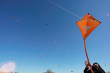 Madhav Tadikonda, class of 1997, and Anjali Patel, class of 1999, fly a UT kite at the 79th annual Zilker Park Kite Festival, Sunday, March 4, 2007.
Filename: SRM_20070304_1537321.jpg
Aperture: f/11.0
Shutter Speed: 1/250
Body: Canon EOS-1D Mark II
Lens: Sigma 15-30mm f/3.5-4.5 EX Aspherical DG DF