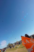 Madhav Tadikonda, class of 1997, and Anjali Patel, class of 1999, fly a UT kite at the 79th annual Zilker Park Kite Festival, Sunday, March 4, 2007.
Filename: SRM_20070304_1537583.jpg
Aperture: f/11.0
Shutter Speed: 1/250
Body: Canon EOS-1D Mark II
Lens: Sigma 15-30mm f/3.5-4.5 EX Aspherical DG DF