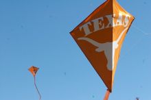 UT kites at the 79th annual Zilker Park Kite Festival, Sunday, March 4, 2007.

Filename: SRM_20070304_1541085.jpg
Aperture: f/11.0
Shutter Speed: 1/500
Body: Canon EOS 20D
Lens: Canon EF 80-200mm f/2.8 L