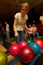 Alpha Xi Delta held a sock hop themed date night at the Austin 300 bowling alley, Thursday night, March 29, 2007.
Filename: SRM_20070329_2103064.jpg
Aperture: f/8.0
Shutter Speed: 1/200
Body: Canon EOS-1D Mark II
Lens: Sigma 15-30mm f/3.5-4.5 EX Aspherical DG DF