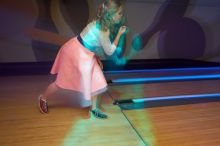 Carol Gossett bowling. Alpha Xi Delta held a sock hop themed date night at the Austin 300 bowling alley, Thursday night, March 29, 2007.
Filename: SRM_20070329_2118102.jpg
Aperture: f/7.1
Shutter Speed: 1/1
Body: Canon EOS-1D Mark II
Lens: Sigma 15-30mm f/3.5-4.5 EX Aspherical DG DF
