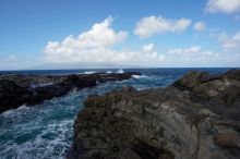 Hike to the Nakalele blowholes along the surf-beaten lava formations.

Filename: SRM_20071219_1225440.jpg
Aperture: f/8.0
Shutter Speed: 1/2000
Body: Canon EOS-1D Mark II
Lens: Sigma 15-30mm f/3.5-4.5 EX Aspherical DG DF