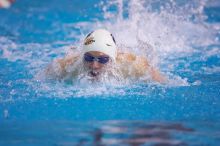 Georgia's Gil Stovall took first in the 100 yard butterfly with a time of 49.01.  The University of Texas Longhorns defeated The University of Georgia Bulldogs 157-135 on Saturday, January 12, 2008.

Filename: SRM_20080112_1212003.jpg
Aperture: f/2.8
Shutter Speed: 1/400
Body: Canon EOS-1D Mark II
Lens: Canon EF 300mm f/2.8 L IS