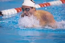 Georgia's Hunter Lainhart competed in the 400 yard IM with a time of 4:11.04. The University of Texas Longhorns defeated The University of Georgia Bulldogs 157-135 on Saturday, January 12, 2008.
Filename: SRM_20080112_1240183.jpg
Aperture: f/2.8
Shutter Speed: 1/400
Body: Canon EOS-1D Mark II
Lens: Canon EF 300mm f/2.8 L IS