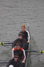 Texas' second varsity eight boat placed second with a time of 29:07.0.  The women's rowing team competed in the 2008 Fighting Nutria on Saturday, February 16, 2008.

Filename: SRM_20080216_0827565.jpg
Aperture: f/4.0
Shutter Speed: 1/800
Body: Canon EOS-1D Mark II
Lens: Canon EF 300mm f/2.8 L IS