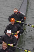 The Longhorns lone varsity four boat comprised of Laura Perkins, Lindsay Foster, Whitney McMahon and Elizabeth Meserve finished the race in 33:39.0.  The women's rowing team competed in the 2008 Fighting Nutria on Saturday, February 16, 2008.

Filename: SRM_20080216_0832525.jpg
Aperture: f/4.0
Shutter Speed: 1/800
Body: Canon EOS-1D Mark II
Lens: Canon EF 300mm f/2.8 L IS