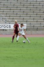 UT sophomore Alisha Ortiz (#12, Forward).  The University of Texas women's soccer team won 2-1 against the Iowa State Cyclones Sunday afternoon, October 5, 2008.

Filename: SRM_20081005_12115858.jpg
Aperture: f/5.6
Shutter Speed: 1/1600
Body: Canon EOS-1D Mark II
Lens: Canon EF 300mm f/2.8 L IS