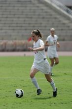 UT junior Emily Anderson (#21, Forward).  The Uniiversity of Texas women's soccer team won 2-1 against the Iowa State Cyclones Sunday afternoon, October 5, 2008.

Filename: SRM_20081005_12135697.jpg
Aperture: f/5.6
Shutter Speed: 1/2500
Body: Canon EOS-1D Mark II
Lens: Canon EF 300mm f/2.8 L IS