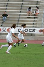 UT senior Stephanie Logterman (#10, Defender) in the second half.  The University of Texas women's soccer team won 2-1 against the Iowa State Cyclones Sunday afternoon, October 5, 2008.

Filename: SRM_20081005_13253286.jpg
Aperture: f/5.6
Shutter Speed: 1/1600
Body: Canon EOS-1D Mark II
Lens: Canon EF 300mm f/2.8 L IS