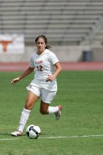 UT sophomore Alisha Ortiz (#12, Forward) in the second half.  The University of Texas women's soccer team won 2-1 against the Iowa State Cyclones Sunday afternoon, October 5, 2008.

Filename: SRM_20081005_13424668.jpg
Aperture: f/5.6
Shutter Speed: 1/2500
Body: Canon EOS-1D Mark II
Lens: Canon EF 300mm f/2.8 L IS