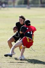 The Cheetahs (chemical engineering team) lost in the Fall 2008 UT flag football intramural championship game on November 9, 2008.

Filename: SRM_20081109_15224272.jpg
Aperture: f/4.0
Shutter Speed: 1/2000
Body: Canon EOS-1D Mark II
Lens: Canon EF 300mm f/2.8 L IS