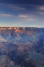 First sunrise of the new year at the south rim of the Grand Canyon, Thursday January 1, 2009. The temperature was as low as 15 F the night before with a foot and a half of snow on the ground. Luckily sunrise wasn't until 7:40.
Filename: SRM_20090101_07453513.JPG
Aperture: f/16.0
Shutter Speed: 32/10
Body: Canon EOS-1D Mark II
Lens: Canon EF 16-35mm f/2.8 L