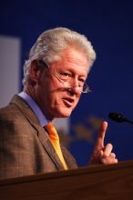 Former President Bill Clinton speaking at the CGIU meeting.  Day one of the 2nd Annual Clinton Global Initiative University (CGIU) meeting was held at The University of Texas at Austin, Friday, February 13, 2009.

Filename: SRM_20090213_16192761.jpg
Aperture: f/2.8
Shutter Speed: 1/250
Body: Canon EOS 20D
Lens: Canon EF 300mm f/2.8 L IS