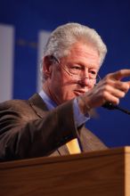 Former President Bill Clinton speaking at the CGIU meeting.  Day one of the 2nd Annual Clinton Global Initiative University (CGIU) meeting was held at The University of Texas at Austin, Friday, February 13, 2009.

Filename: SRM_20090213_16201851.jpg
Aperture: f/2.8
Shutter Speed: 1/250
Body: Canon EOS 20D
Lens: Canon EF 300mm f/2.8 L IS