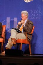 Former President Bill Clinton moderated the discussion between Natalie Portman, Mambidzeni Madzivire, BME graduate student at Mayo Graduate School, Blake Mycoskie, founder of TOMS shoes, and Paul Bell, president of Dell Global Public, during the first plenary session at the CGIU meeting. Day one of the 2nd Annual Clinton Global Initiative University (CGIU) meeting was held at The University of Texas at Austin, Friday, February 13, 2009.
Filename: SRM_20090213_17432567.jpg
Aperture: f/4.0
Shutter Speed: 1/200
Body: Canon EOS 20D
Lens: Canon EF 300mm f/2.8 L IS