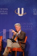 Former President Bill Clinton moderated the discussion between Natalie Portman, Mambidzeni Madzivire, BME graduate student at Mayo Graduate School, Blake Mycoskie, founder of TOMS shoes, and Paul Bell, president of Dell Global Public, during the first plenary session at the CGIU meeting. Day one of the 2nd Annual Clinton Global Initiative University (CGIU) meeting was held at The University of Texas at Austin, Friday, February 13, 2009.
Filename: SRM_20090213_17433870.jpg
Aperture: f/4.0
Shutter Speed: 1/250
Body: Canon EOS 20D
Lens: Canon EF 300mm f/2.8 L IS