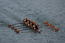 The Texas Rowing second varsity eight team finished with a time of 7:29.5, losing to Wisconsin, which completed the race in 7:15.5. This was the third session of the Longhorn Invitational, Saturday afternoon, March 21, 2009 on Lady Bird Lake.

Filename: SRM_20090321_16282731.jpg
Aperture: f/4.0
Shutter Speed: 1/5000
Body: Canon EOS-1D Mark II
Lens: Canon EF 300mm f/2.8 L IS